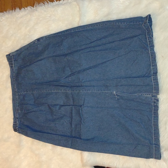 💜VINTAGE💜 Bobbie Brooks Denim Maxi Skirt - Picture 8 of 9